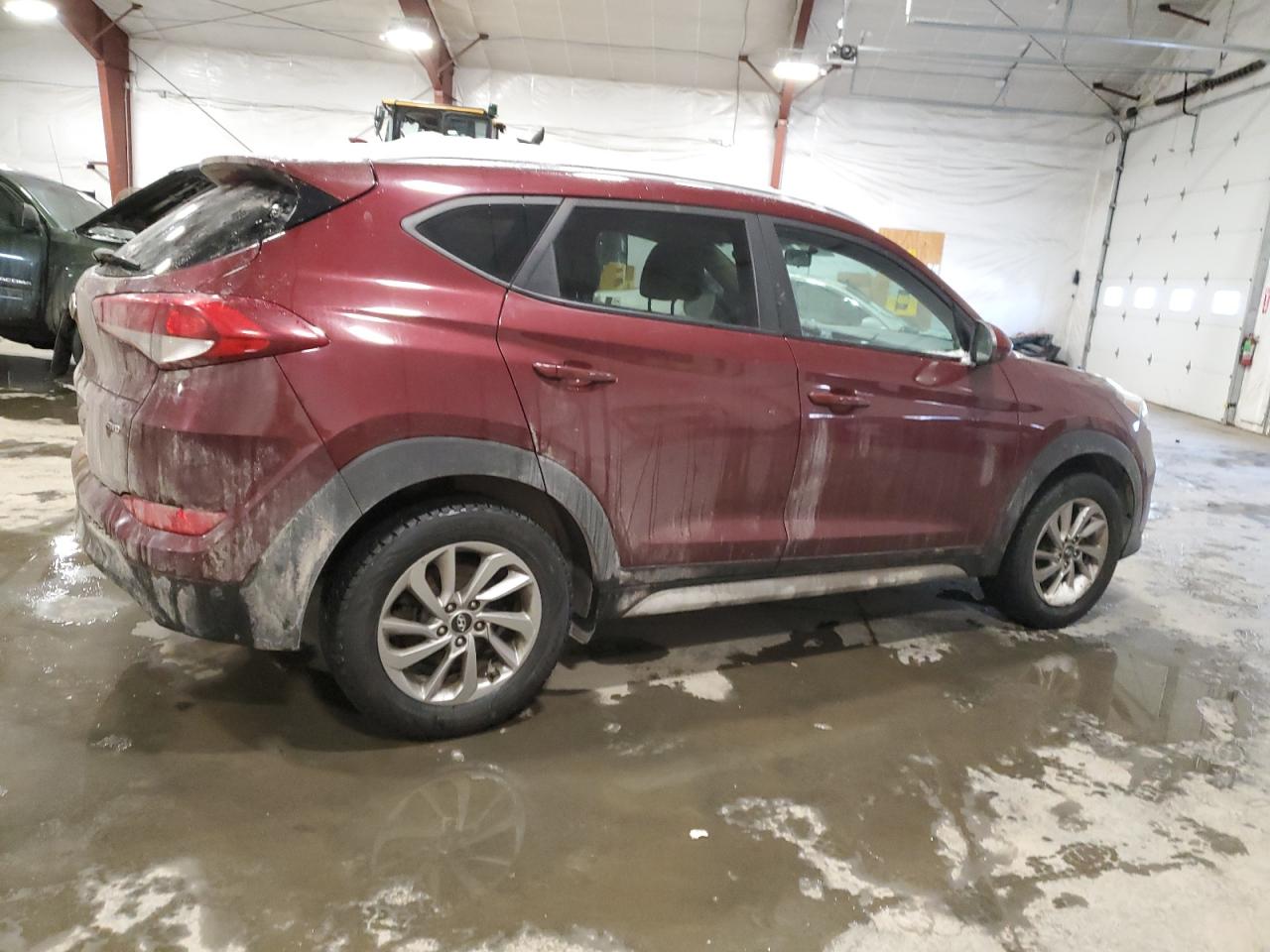 2018 Hyundai Tucson VIN KM8J3CA46JU625832 Copart auction photo, front end / side damage thumbnail 3