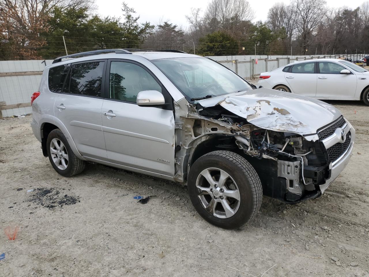 2012 Toyota RAV 4 VIN 2T3DK4DV7CW077263 Copart auction photo, front end / side damage thumbnail 4
