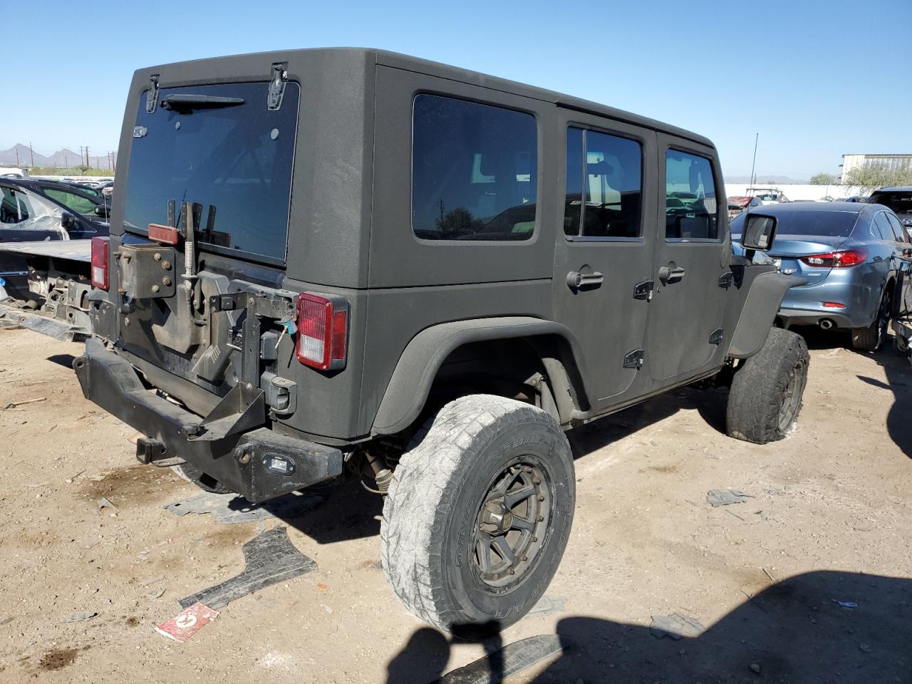 2010 Jeep Wrangler VIN 1J4BA6H10AL195114 Copart auction photo, front end damage thumbnail 3