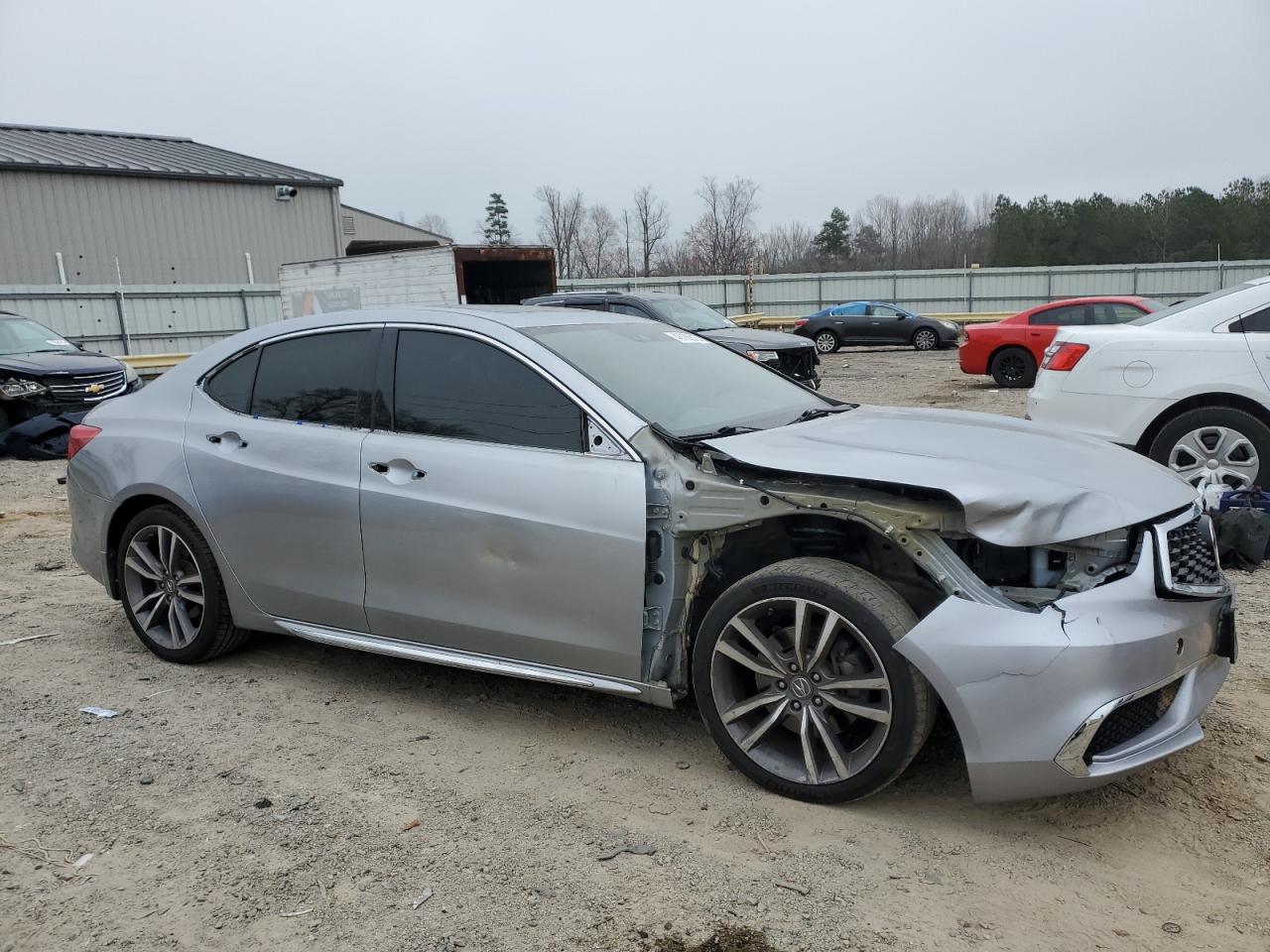 2019 Acura TLX VIN 19UUB2F42KA006124 Copart auction photo, front end / side damage thumbnail 4