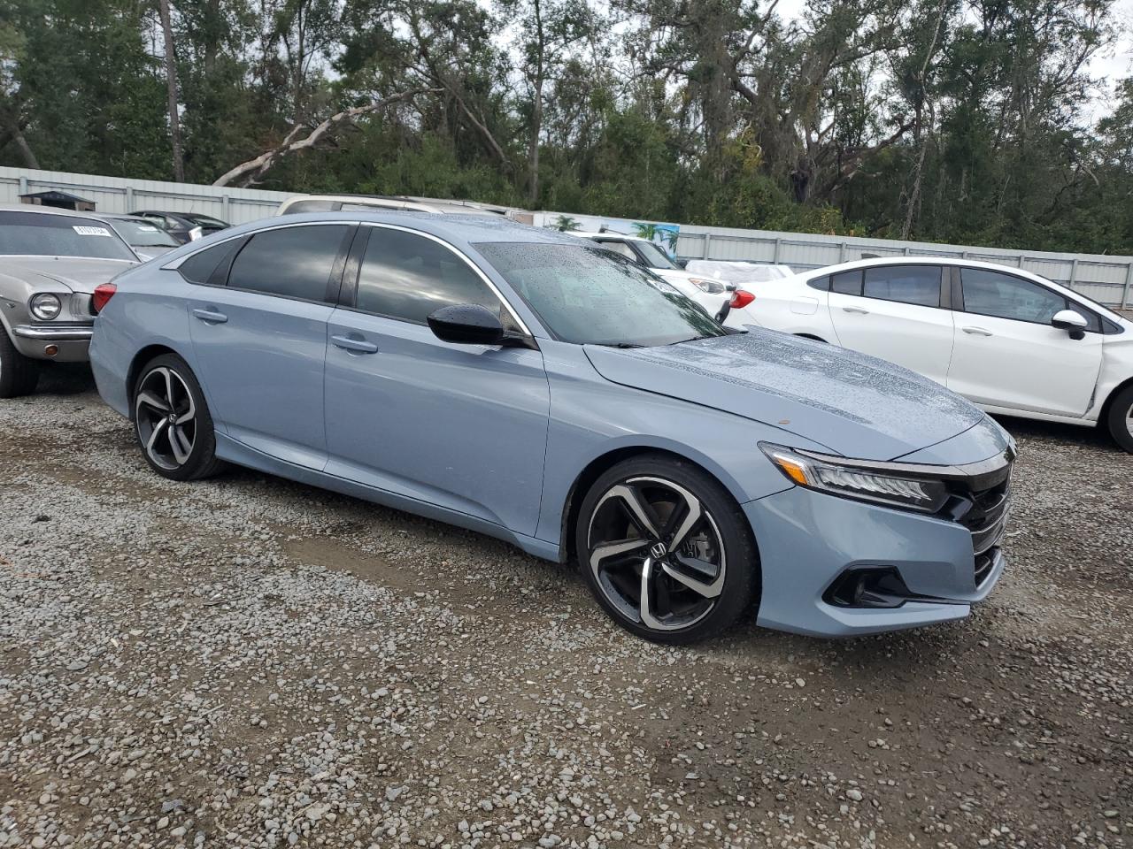 2021 Honda Accord VIN 1HGCV1F39MA113792 Copart auction photo, front end damage thumbnail 4