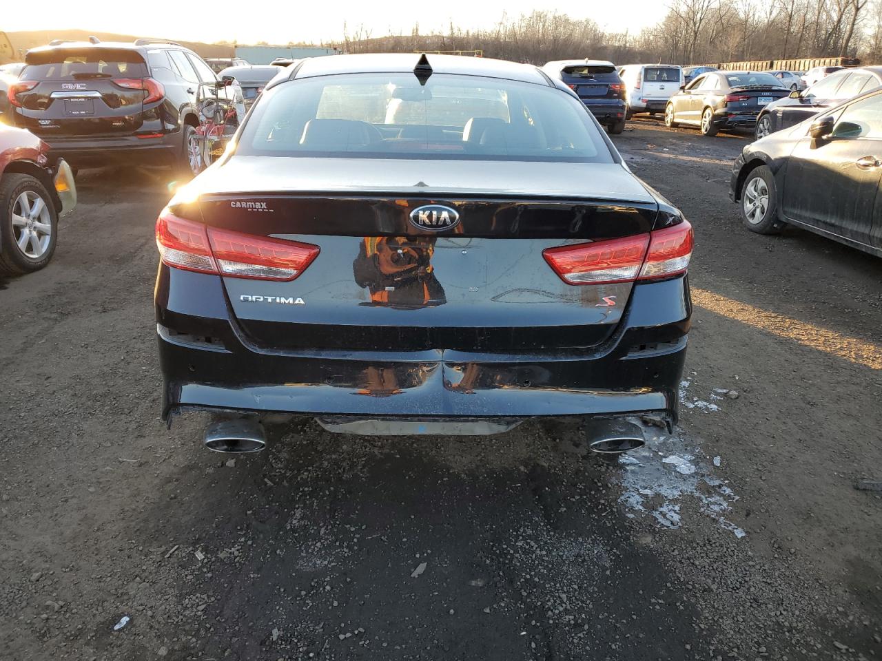 2019 KIA Optima VIN 5XXGT4L35KG296928 Copart auction photo, rear end damage thumbnail 6