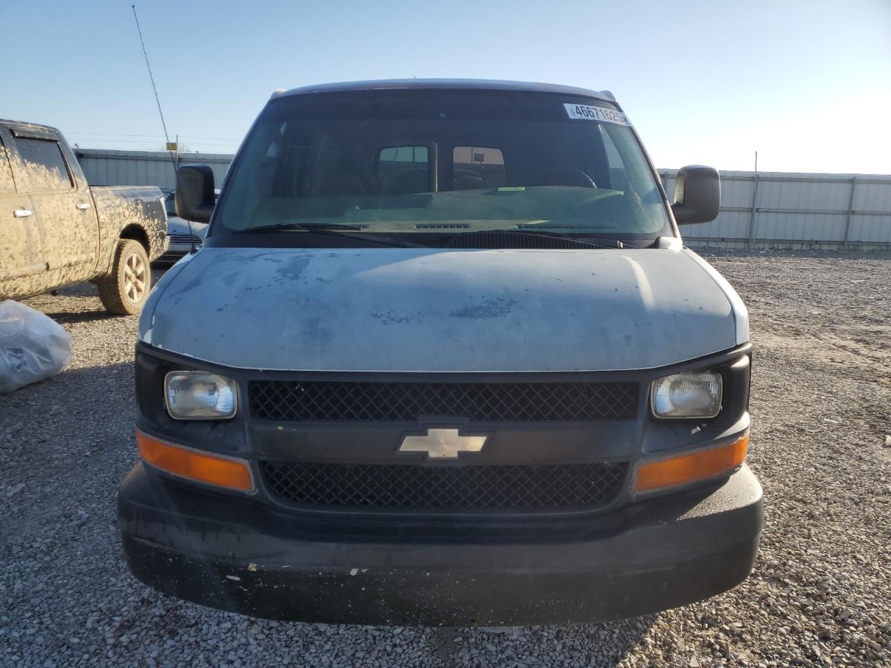 2007 Chevrolet Express VIN 1GCFG15X571156766 Copart auction photo, rear end / side damage thumbnail 5