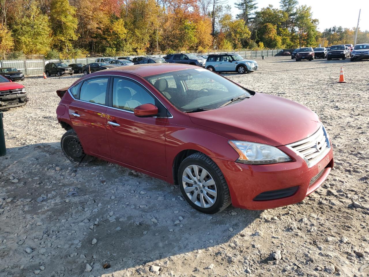 2014 Nissan Sentra VIN 3N1AB7APXEL655637 Copart auction photo, rear end damage thumbnail 4
