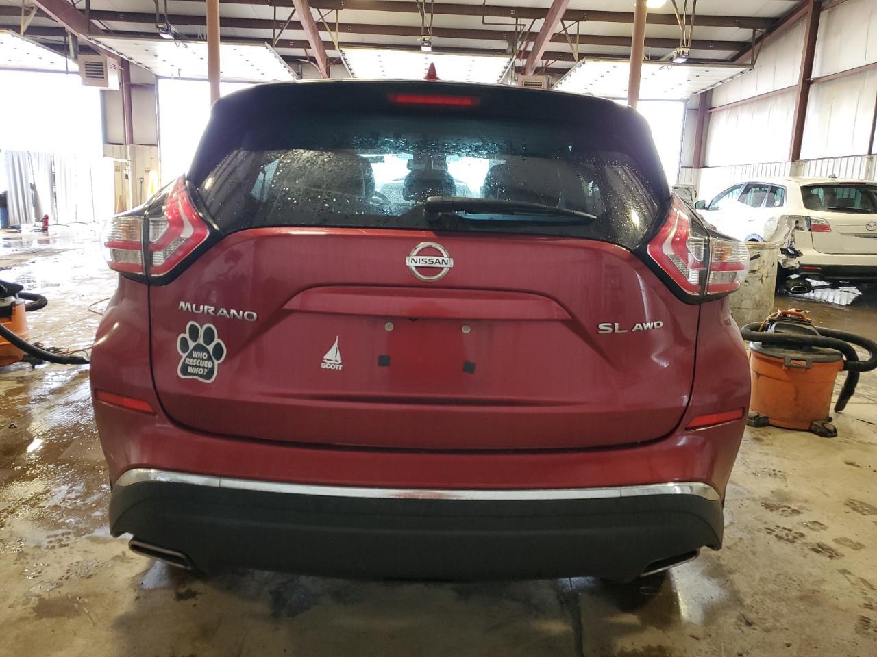 2016 Nissan Murano VIN 5N1AZ2MH2GN154403 Copart auction photo, front end damage thumbnail 6