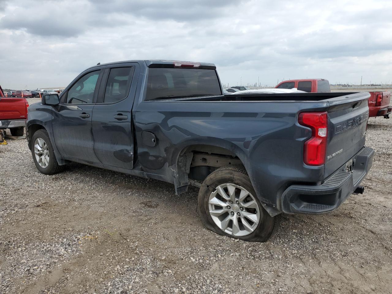 2021 Chevrolet Silverado VIN 1GCRWBEK1MZ228490 Copart auction photo, side damage thumbnail 2