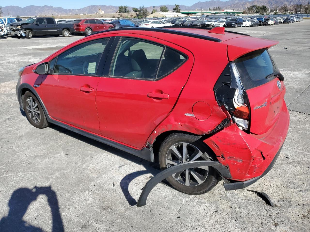 2019 Toyota Prius VIN JTDKDTB36K1623738 Copart auction photo, rear end damage thumbnail 2