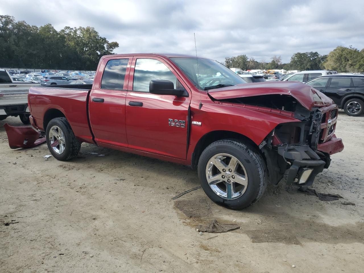 2015 RAM 1500 VIN 1C6RR7FT8FS599709 Copart auction photo, front end damage thumbnail 4