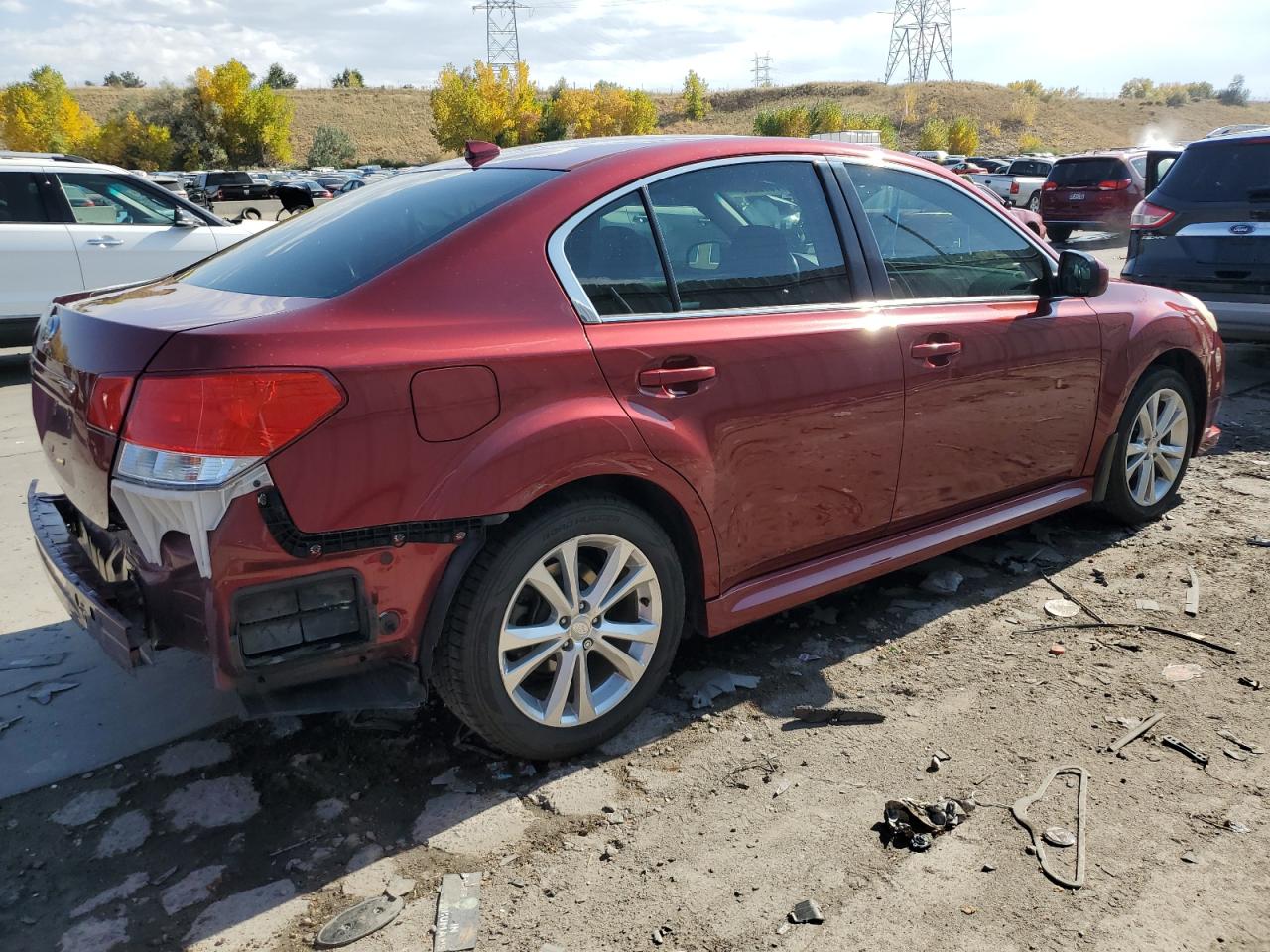 2013 Subaru Legacy VIN 4S3BMCL69D3042766 Copart auction photo, rear end damage thumbnail 3