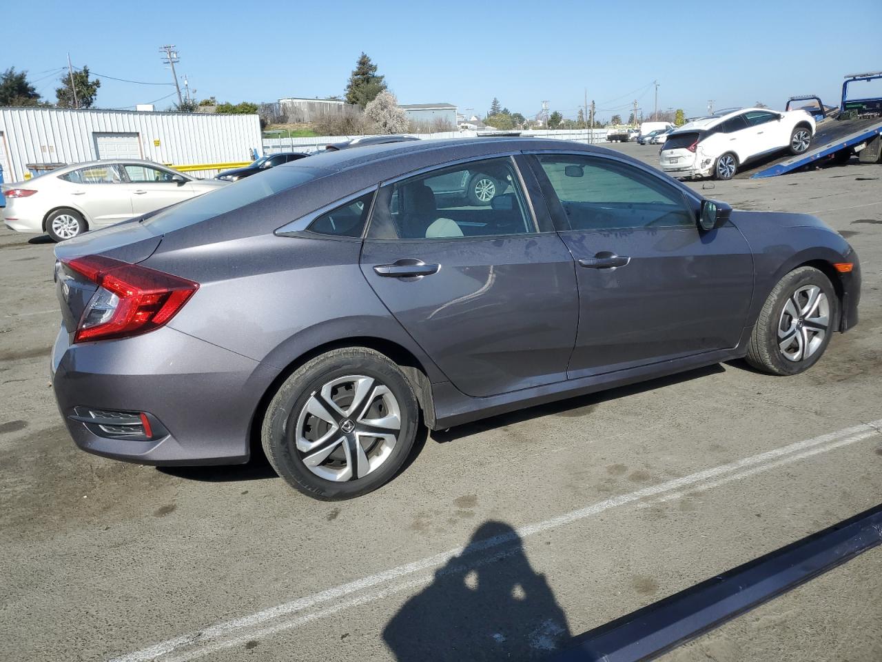 2018 Honda Civic VIN 2HGFC2F54JH575720 Copart auction photo, side damage thumbnail 3