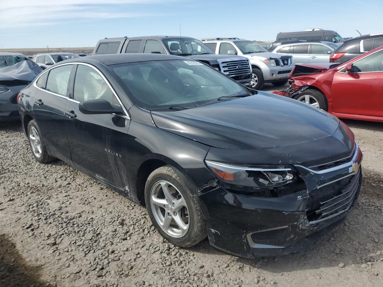 2016 Chevrolet Malibu VIN 1G1ZB5ST0GF299110 Copart auction photo, front end / side damage thumbnail 4