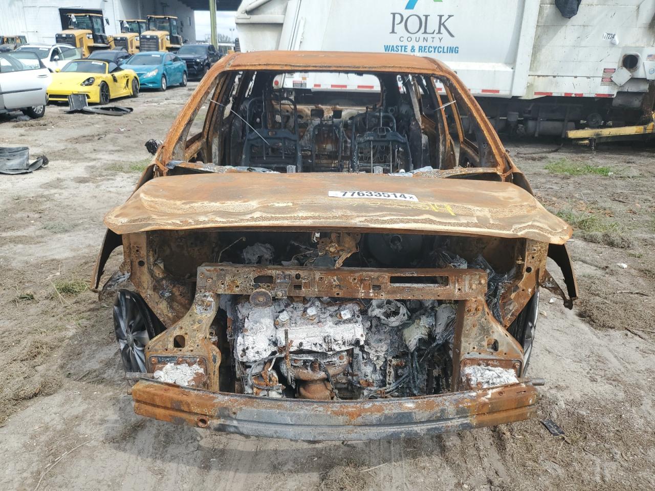 2017 KIA Sedona VIN KNDMB5C13H6328194 Copart auction photo, burn damage thumbnail 5