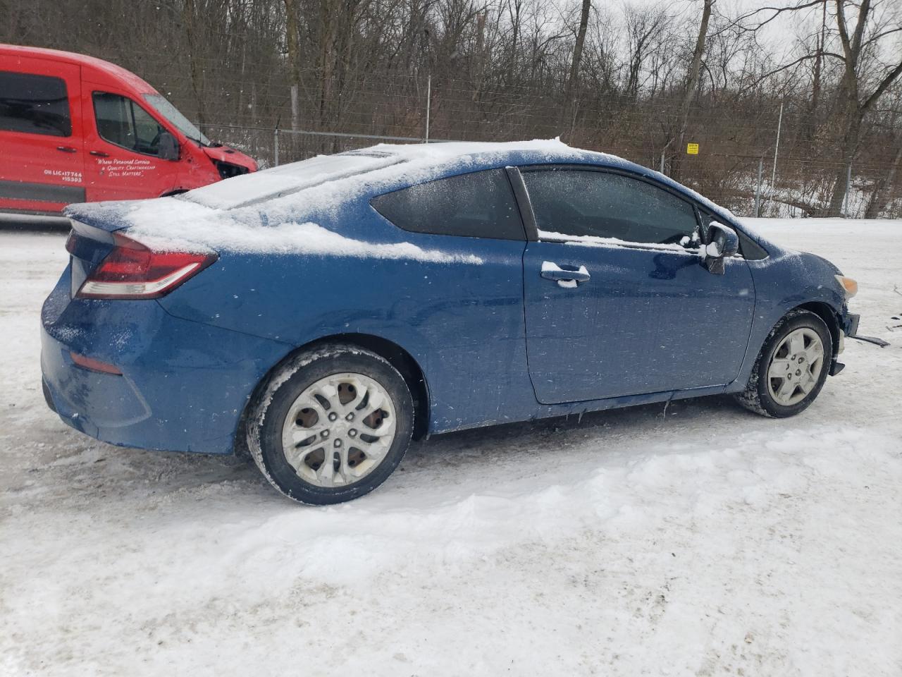 2014 Honda Civic VIN 2HGFG3B52EH519605 Copart auction photo, front end damage thumbnail 3
