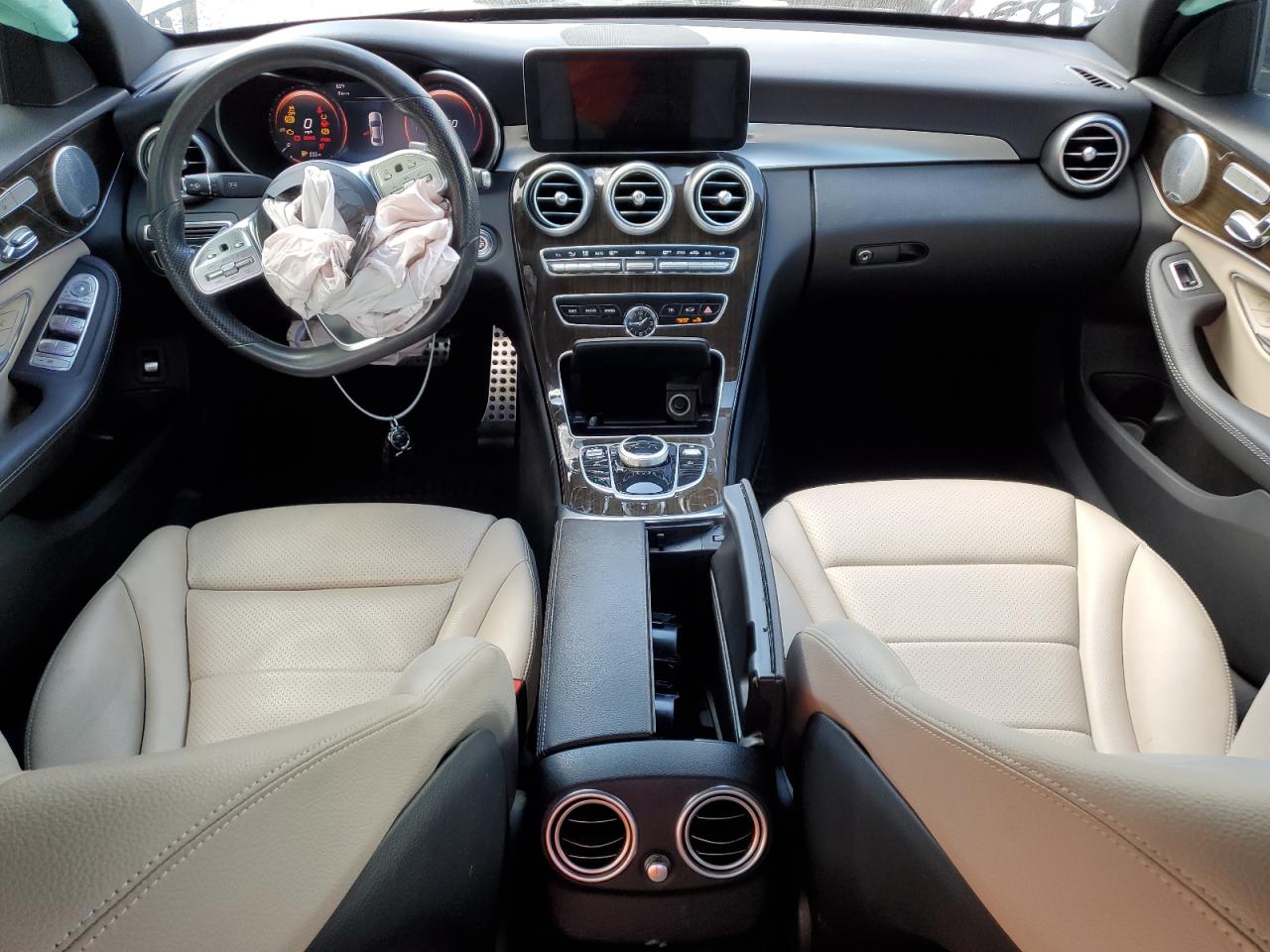 2020 Mercedes-Benz C-klasse VIN 55SWF8DB6LU333584 Copart auction photo, front end damage thumbnail 8