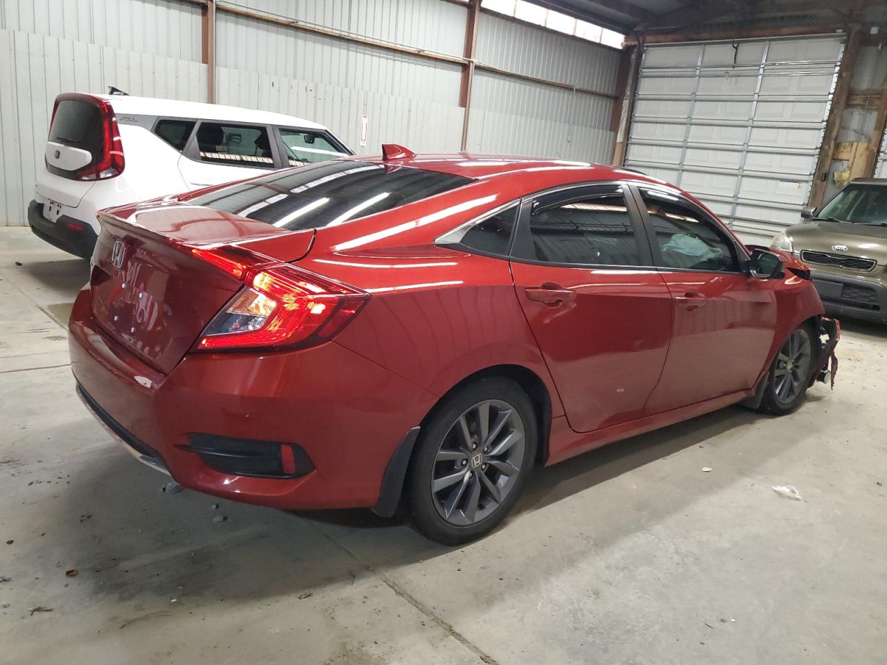 2019 Honda Civic VIN 19XFC1F37KE011273 Copart auction photo, front end damage thumbnail 3