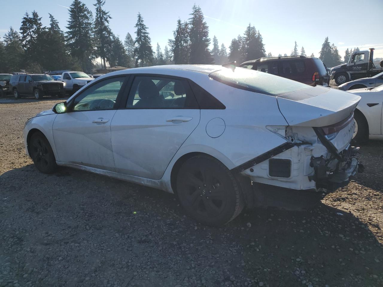 2021 Hyundai Elantra VIN 5NPLS4AG6MH032745 Copart auction photo, rear end damage thumbnail 2