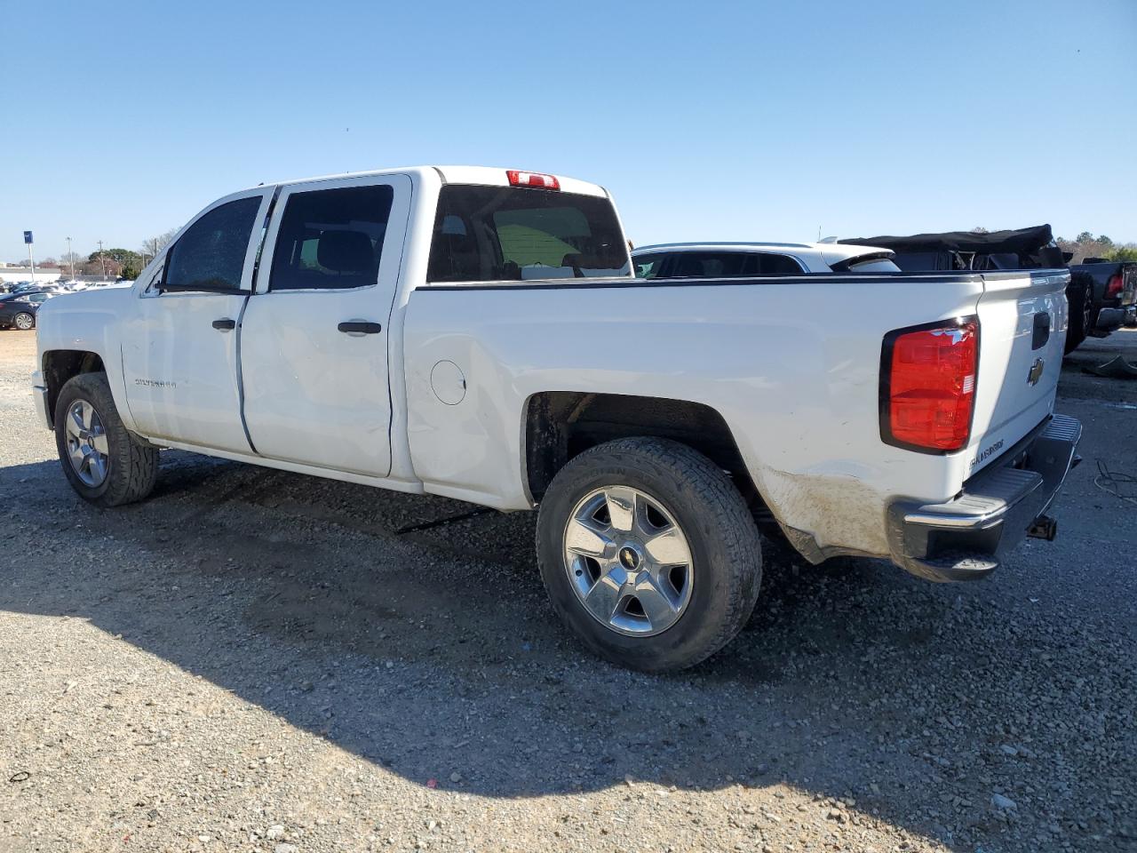 2014 Chevrolet Silverado VIN 3GCUKRECXEG142037 Copart auction photo, side / rear end damage thumbnail 2