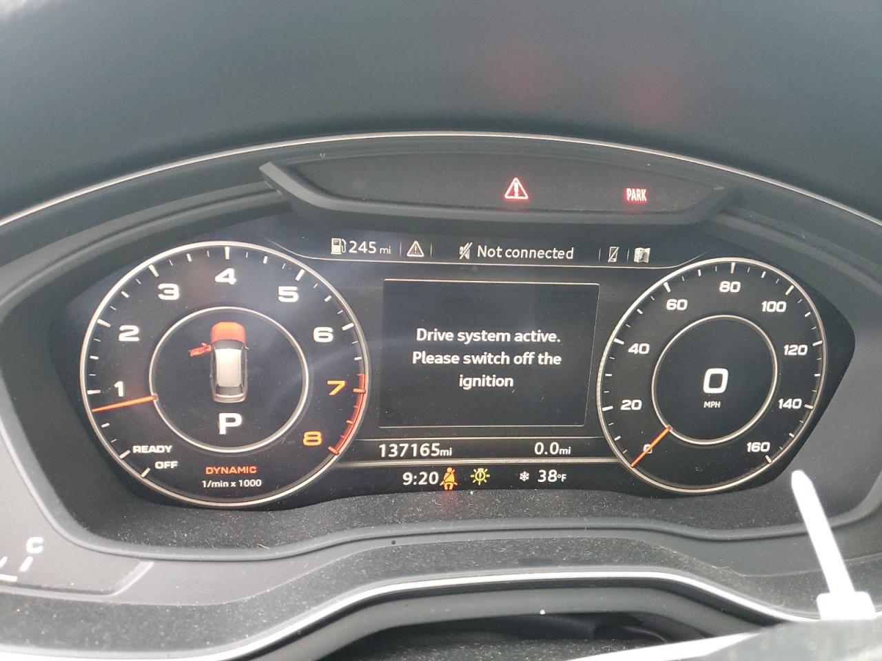2018 Audi A4 VIN WA18NAF40JA067160 Copart auction photo, front end / minor dent/scratches damage thumbnail 9