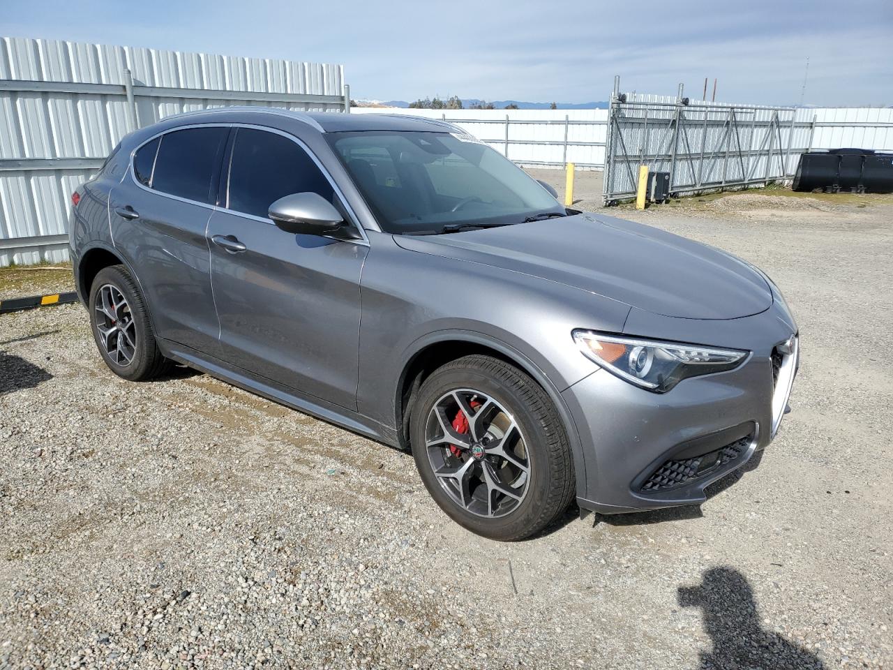 2021 Alfa Romeo Stelvio VIN ZASPAKBN9M7C99685 Copart auction photo, rear end / side damage thumbnail 4