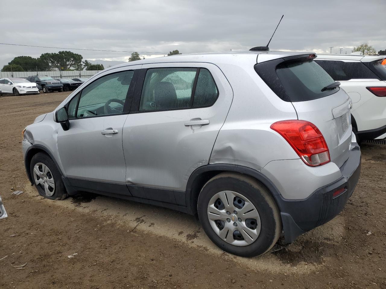 2015 Chevrolet Trax VIN 3GNCJKSB6FL243772 Copart auction photo, all over damage thumbnail 2