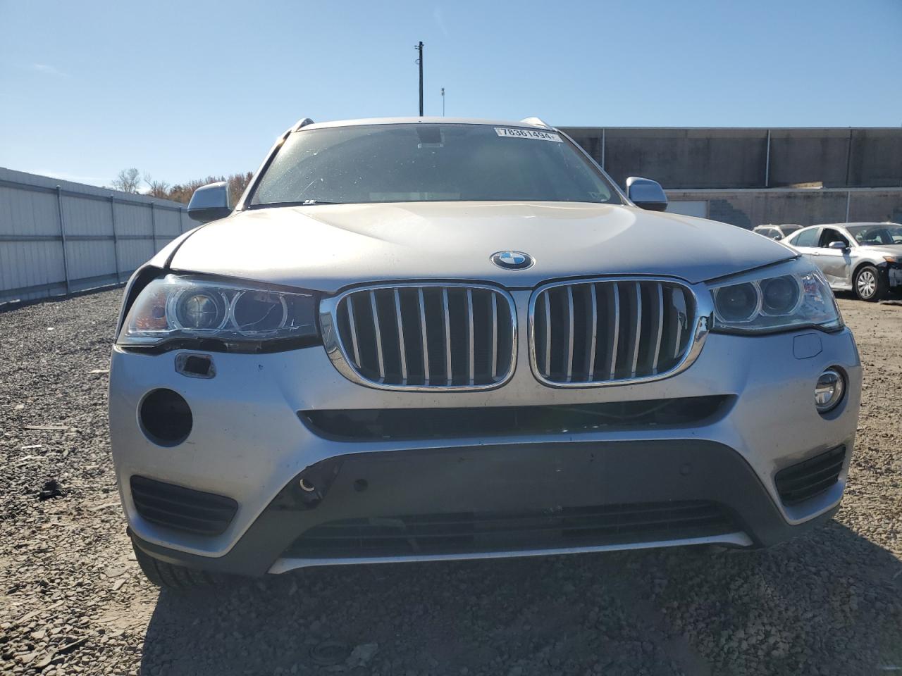 2016 BMW X3 VIN 5UXWX9C57G0D77048 Copart auction photo, front end / minor dent/scratches damage thumbnail 5