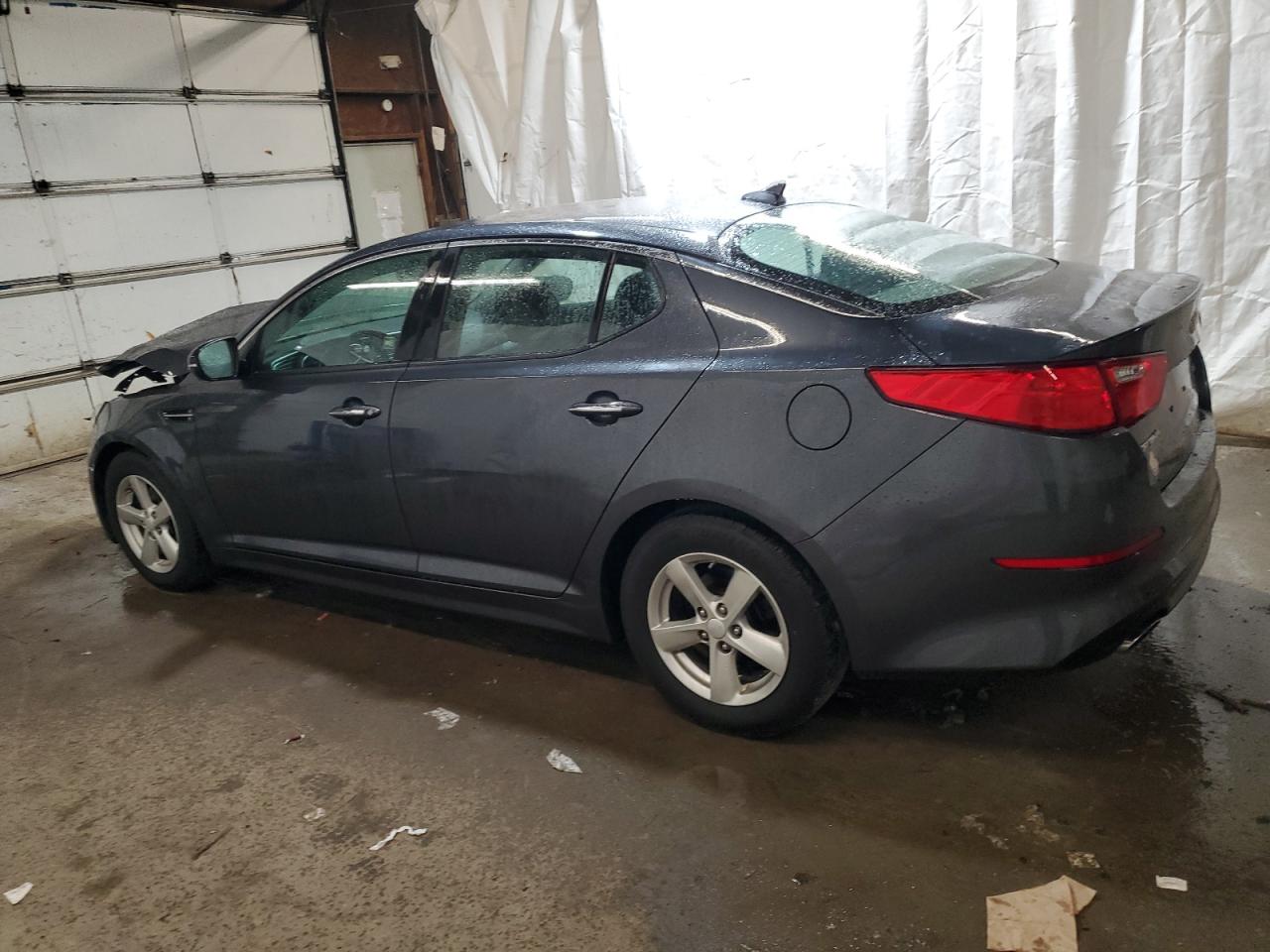 2015 KIA Optima VIN KNAGM4A7XF5640408 Copart auction photo, front end / side damage thumbnail 2