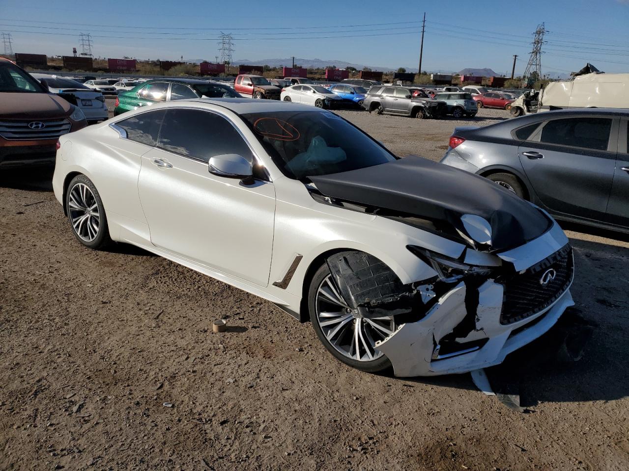 2018 Infiniti Q60 VIN JN1EV7EL5JM392814 Copart auction photo, front end / frame damage damage thumbnail 4