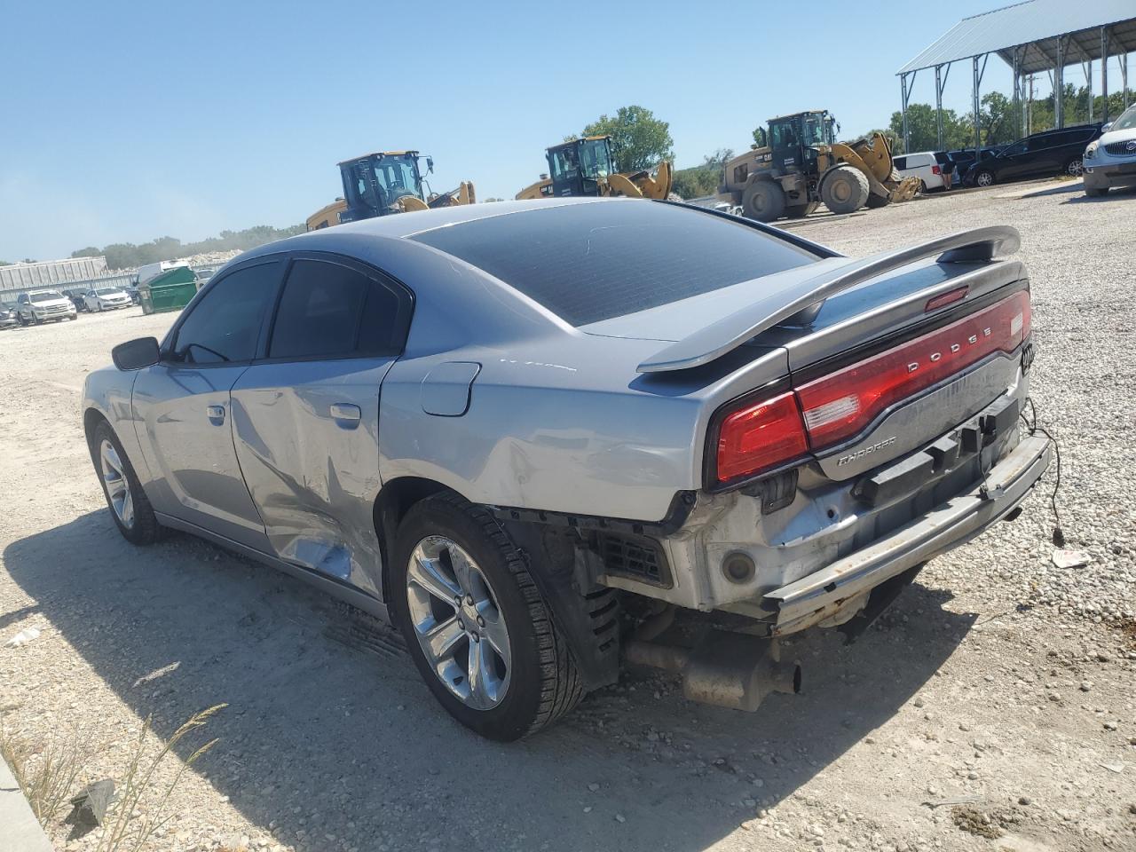2013 Dodge Charger VIN 2C3CDXBG9DH734968 Copart auction photo, side / rear end damage thumbnail 2