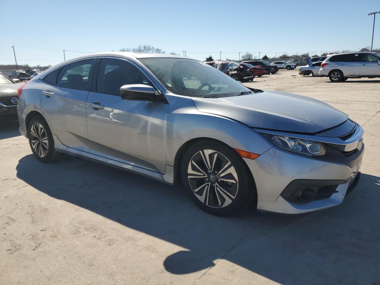2016 Honda Civic VIN 19XFC1F30GE042047 Copart auction photo, rear end / front end damage thumbnail 4