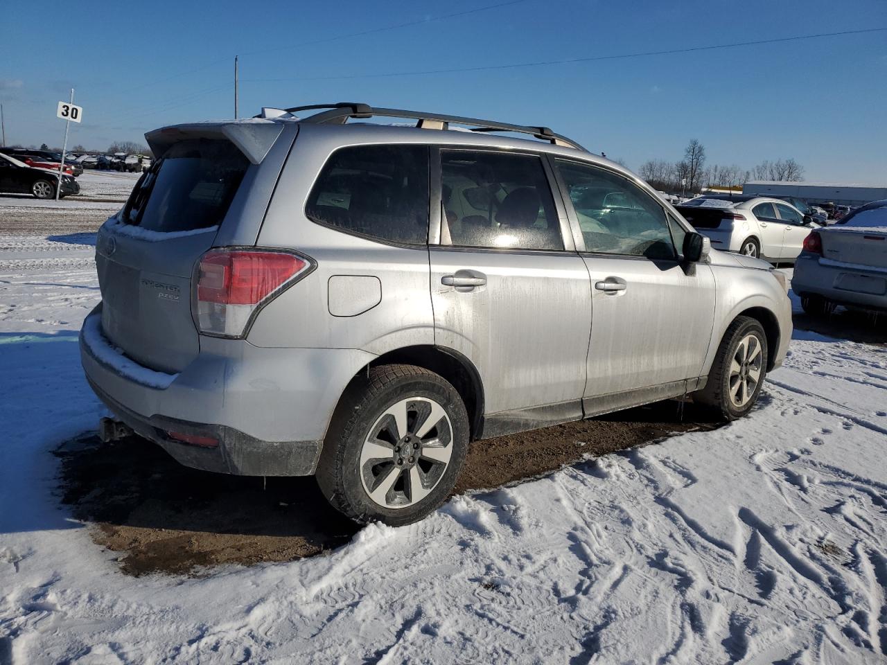 2017 Subaru Forester VIN JF2SJAEC1HH420511 Copart auction photo, side / front end damage thumbnail 3