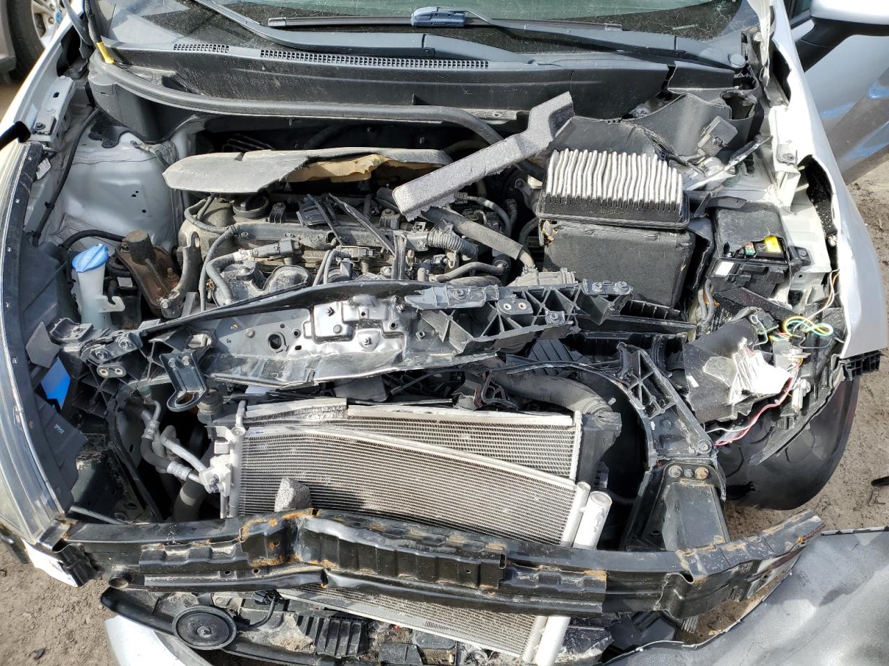 2014 KIA Rio VIN KNADM4A32E6349278 Copart auction photo, front end damage thumbnail 11