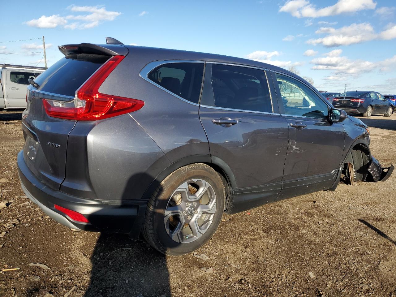 2019 Honda CR-V VIN 7FARW2H5XKE008830 Copart auction photo, all over damage thumbnail 3