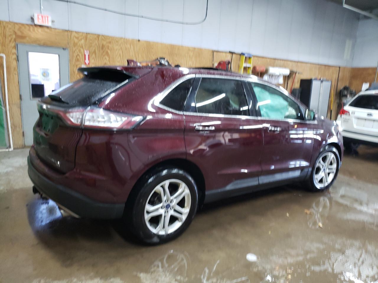 2017 Ford Edge VIN 2FMPK4K86HBB55824 Copart auction photo, front end / side damage thumbnail 3