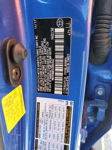 2018 Toyota C-HR VIN NMTKHMBX6JR049462 Copart auction photo, front end / minor dent/scratches damage thumbnail 12