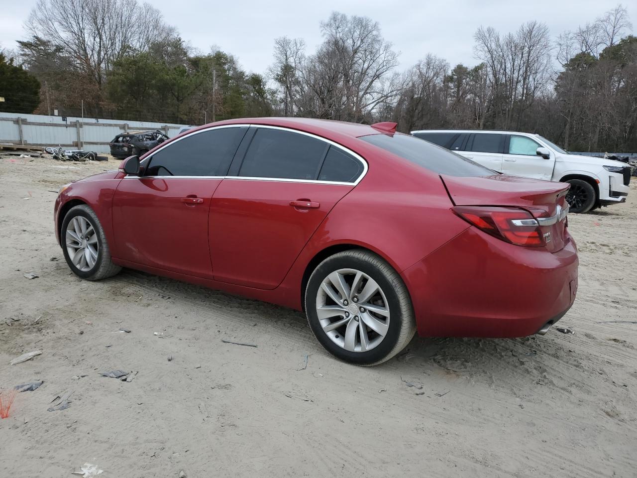 2015 Buick Regal VIN 2G4GP5EXXF9188954 Copart auction photo, side / rear end damage thumbnail 2