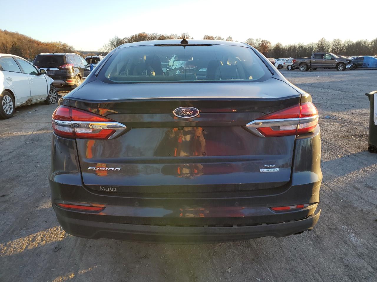 2020 Ford Fusion VIN 3FA6P0HD4LR158879 Copart auction photo, rear end damage thumbnail 6