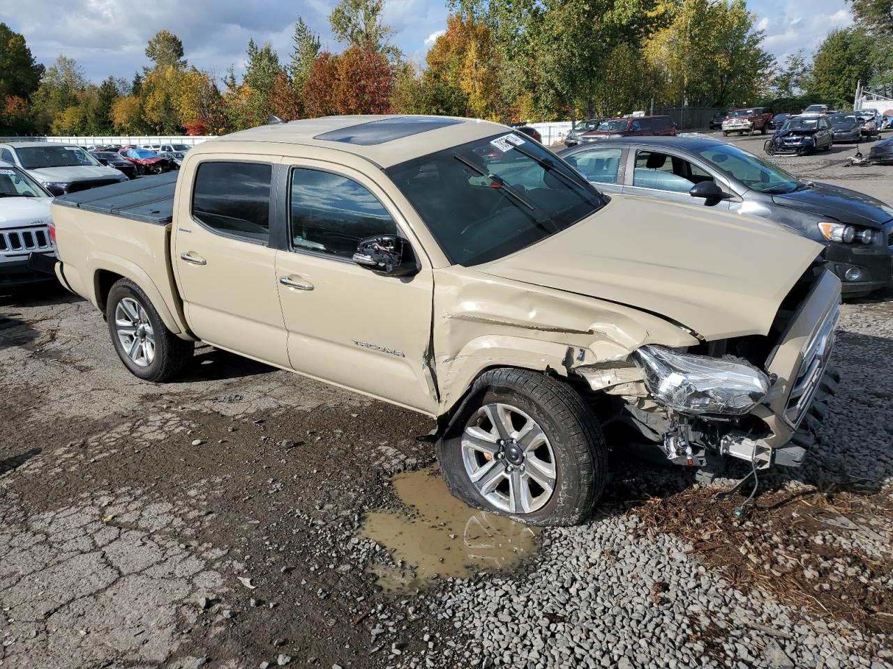 2018 Toyota Tacoma VIN 3TMGZ5AN8JM188843 Copart auction photo, front end / undercarriage damage thumbnail 4