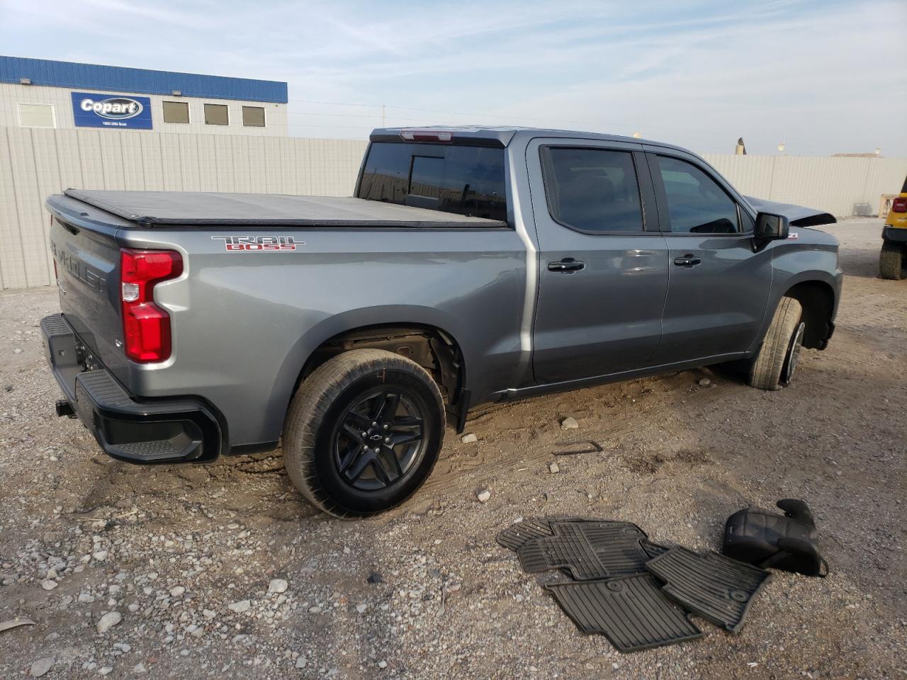 2019 Chevrolet Silverado VIN 1GCPYFED8KZ173236 Copart auction photo, front end / side damage thumbnail 3