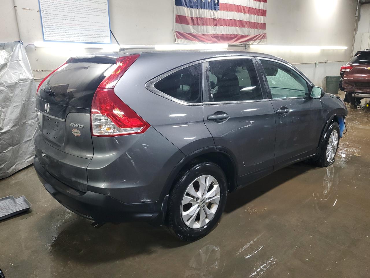 2013 Honda CR-V VIN 2HKRM4H51DH688327 Copart auction photo, front end damage thumbnail 3
