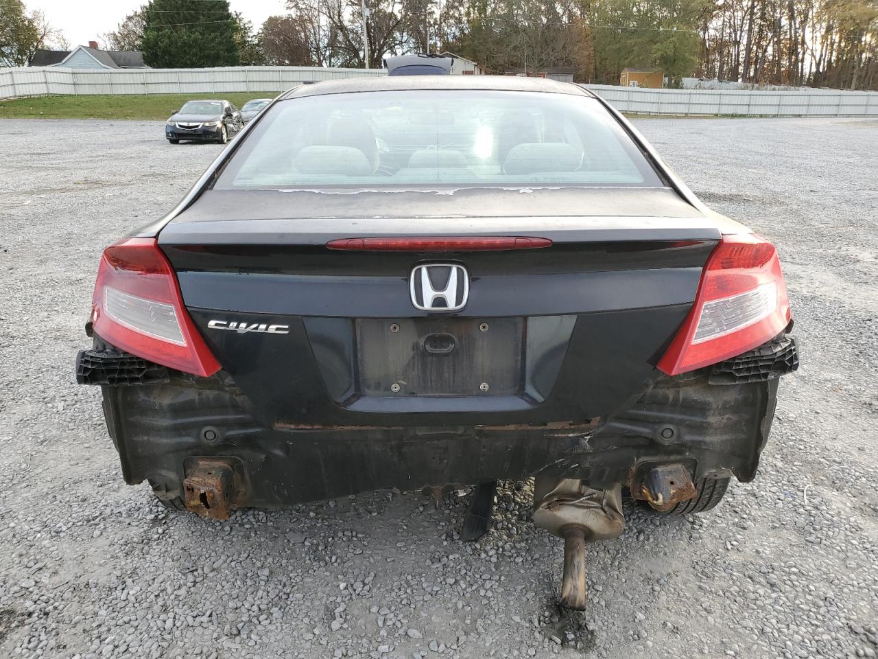 2012 Honda Civic VIN 2HGFG3B84CH555772 Copart auction photo, rear end damage thumbnail 6