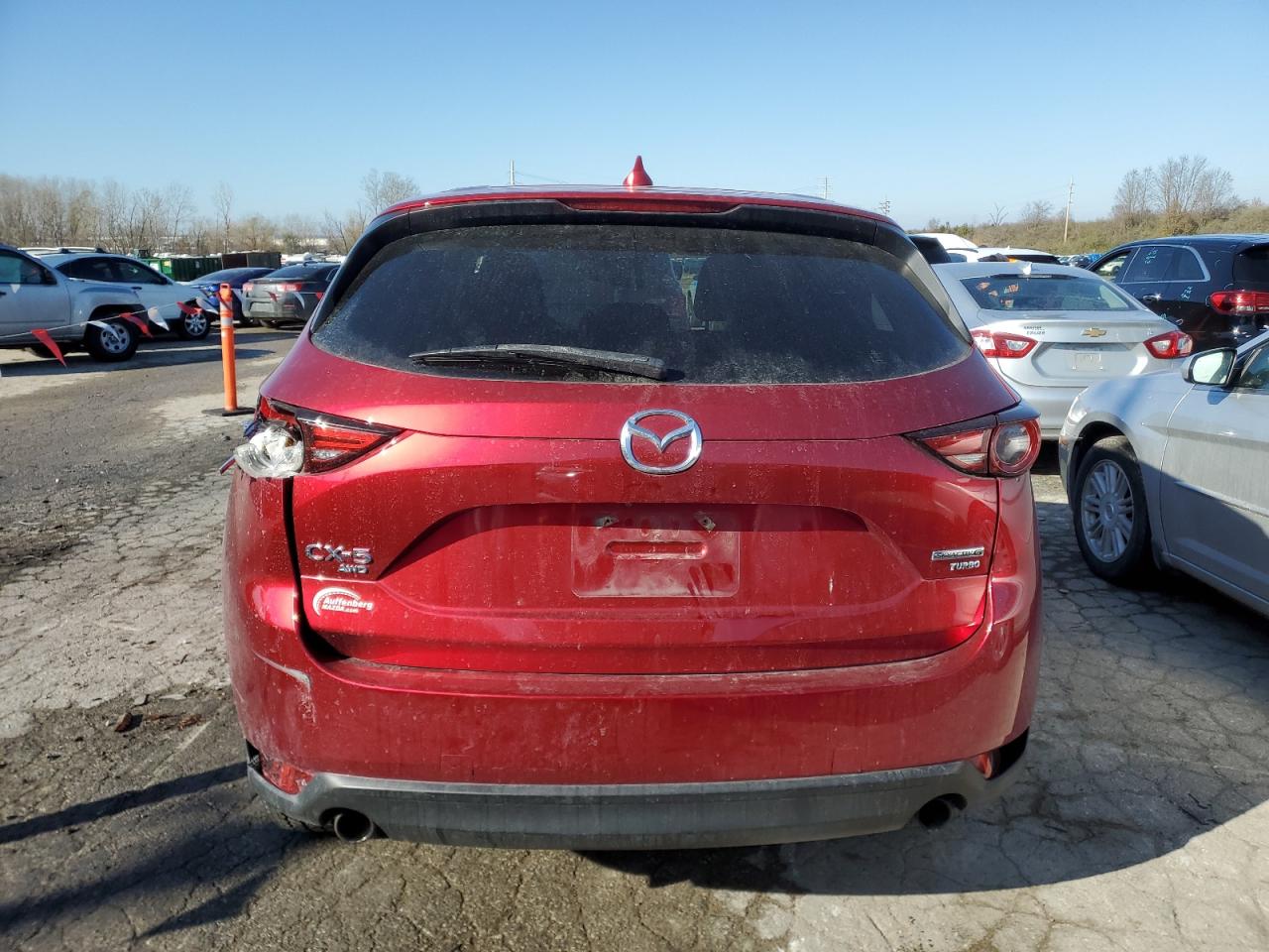 2021 Mazda CX-5 VIN JM3KFBAYXM0304442 Copart auction photo, front end damage thumbnail 6