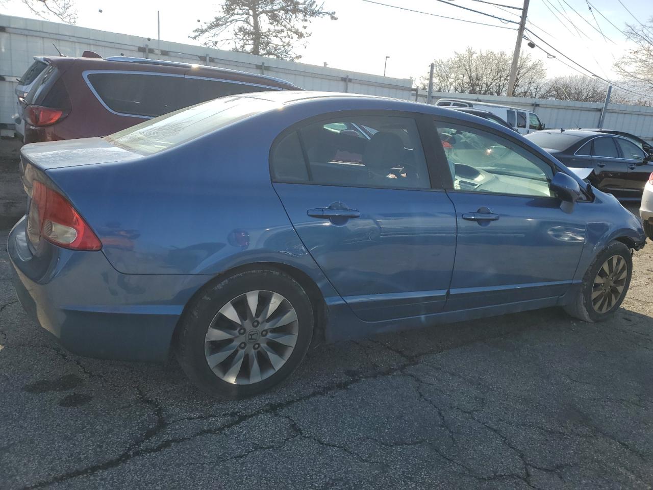 2009 Honda Civic VIN 19XFA16869E000437 Copart auction photo, front end / side damage thumbnail 3