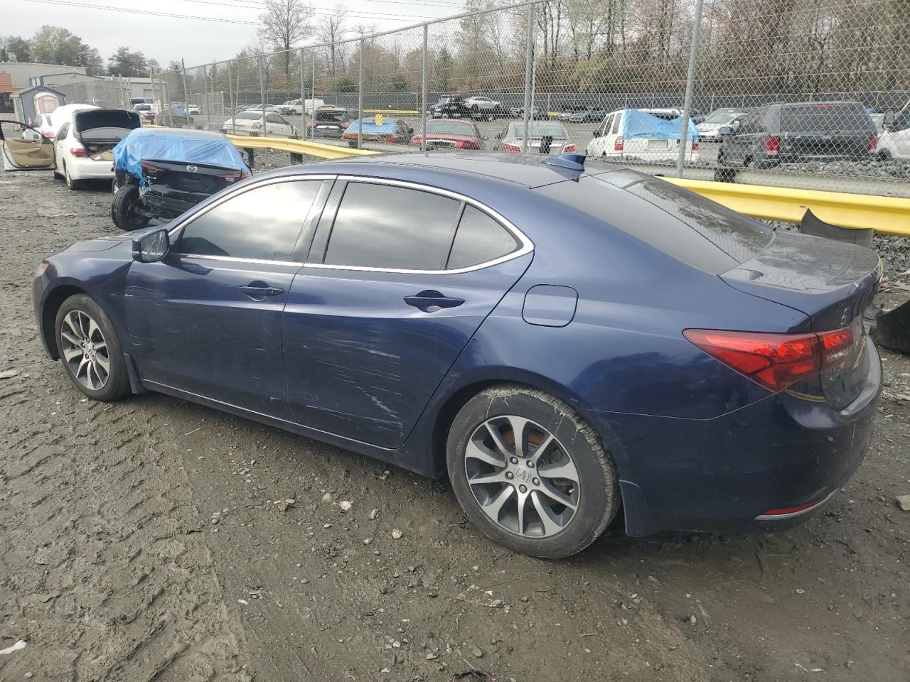 2015 Acura TLX VIN 19UUB1F52FA005001 Copart auction photo, side damage thumbnail 2