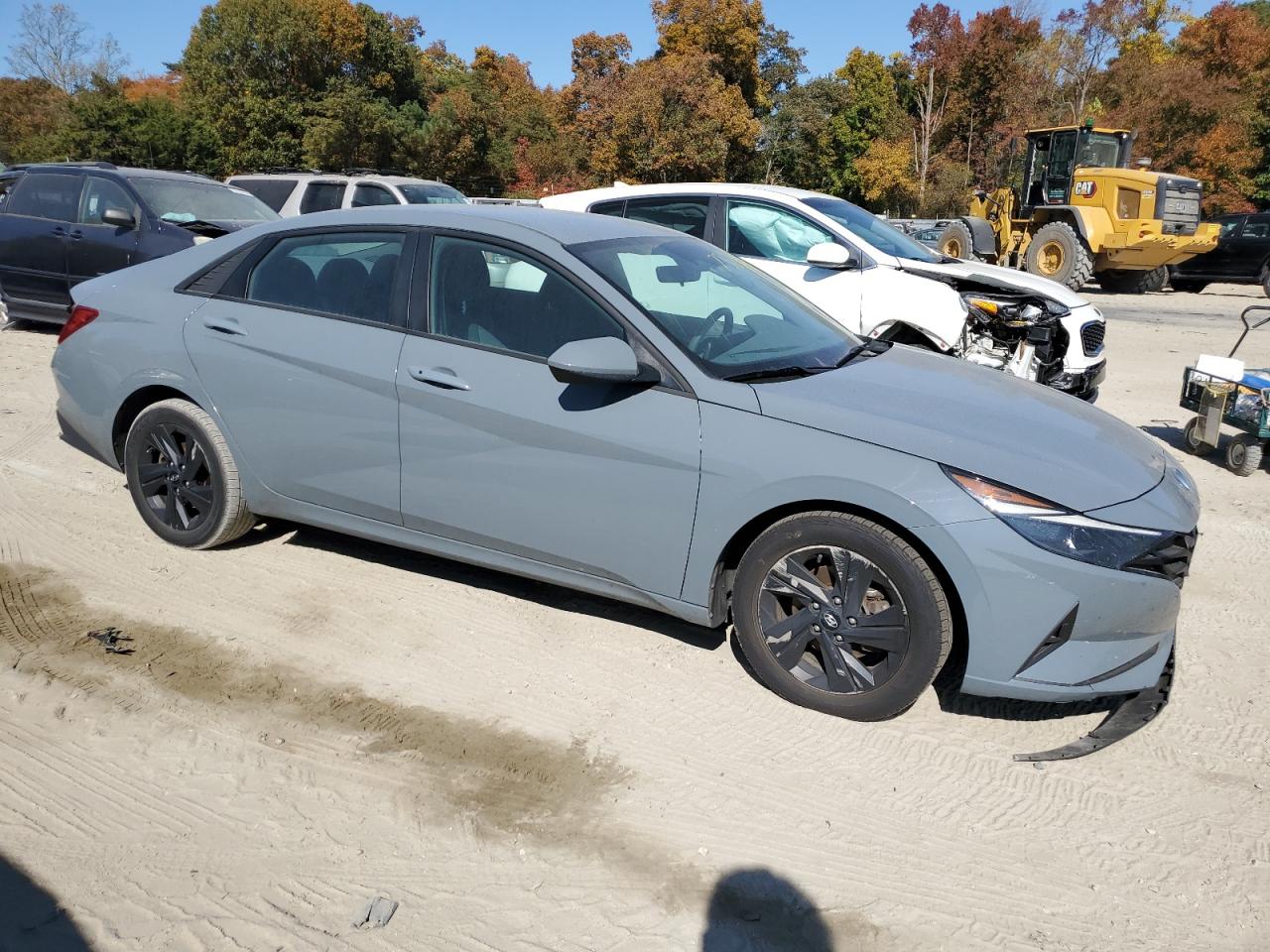 2021 Hyundai Elantra VIN KMHLM4AG4MU141569 Copart auction photo, side damage thumbnail 4