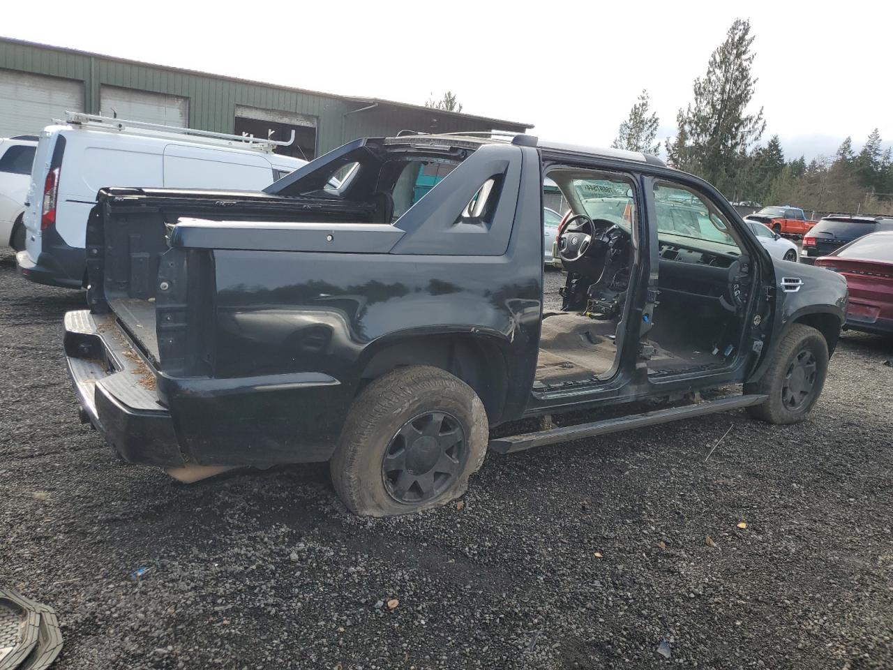 2012 Cadillac Escalade VIN 3GYT4NEF0CG275437 Copart auction photo, stripped damage thumbnail 3