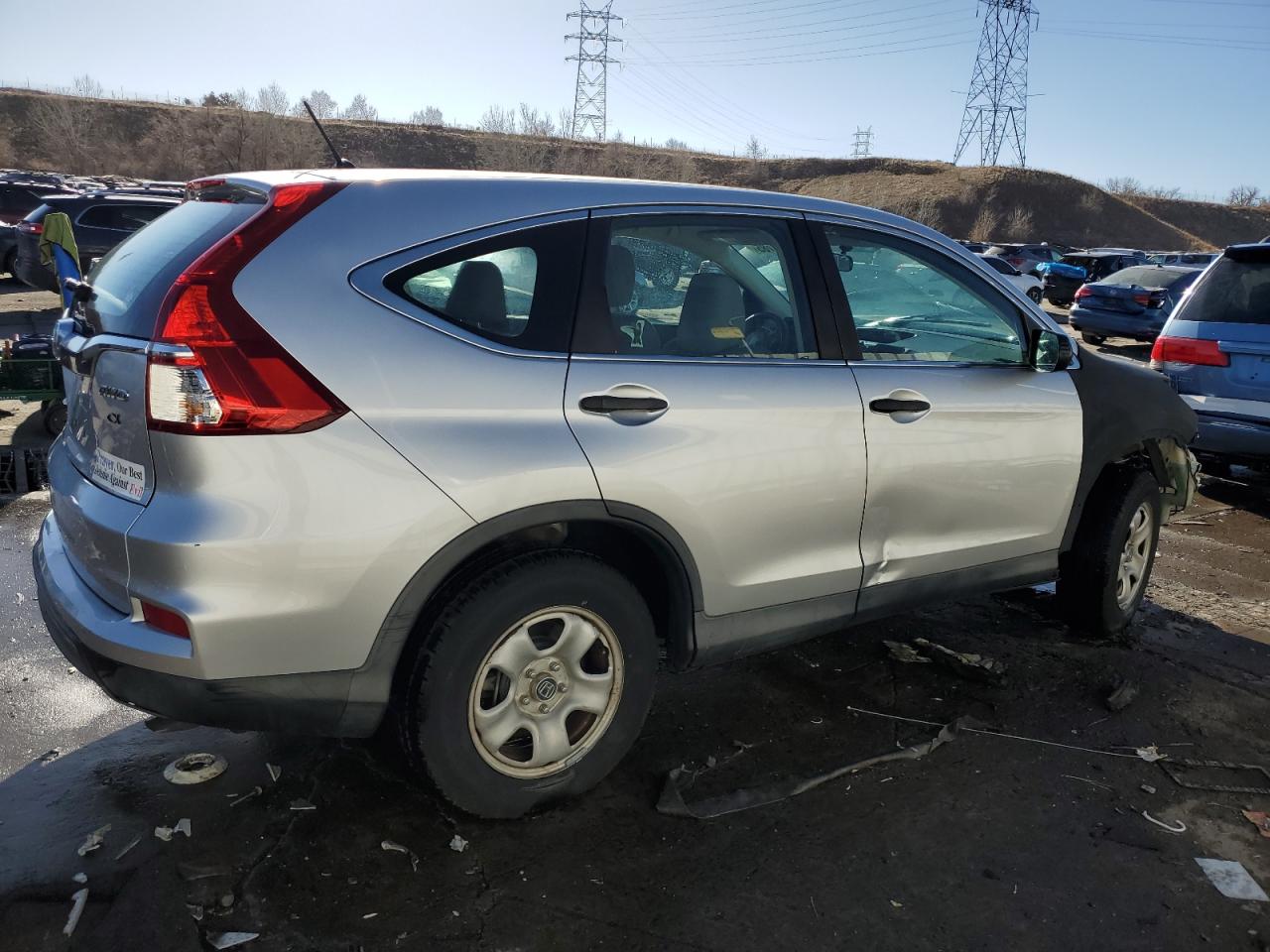 2016 Honda CR-V VIN 2HKRM4H35GH659884 Copart auction photo, front end / rear end damage thumbnail 3