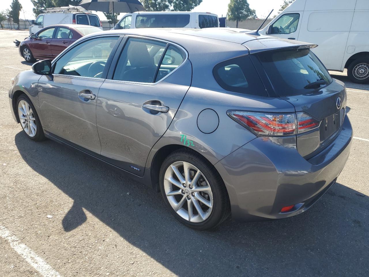 2012 Lexus CT VIN JTHKD5BH9C2063490 Copart auction photo, front end / undercarriage damage thumbnail 2