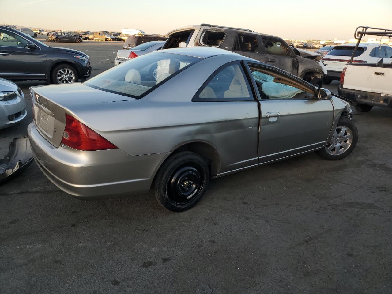 2003 Honda Civic VIN 1HGEM22903L054131 Copart auction photo, rollover damage thumbnail 3