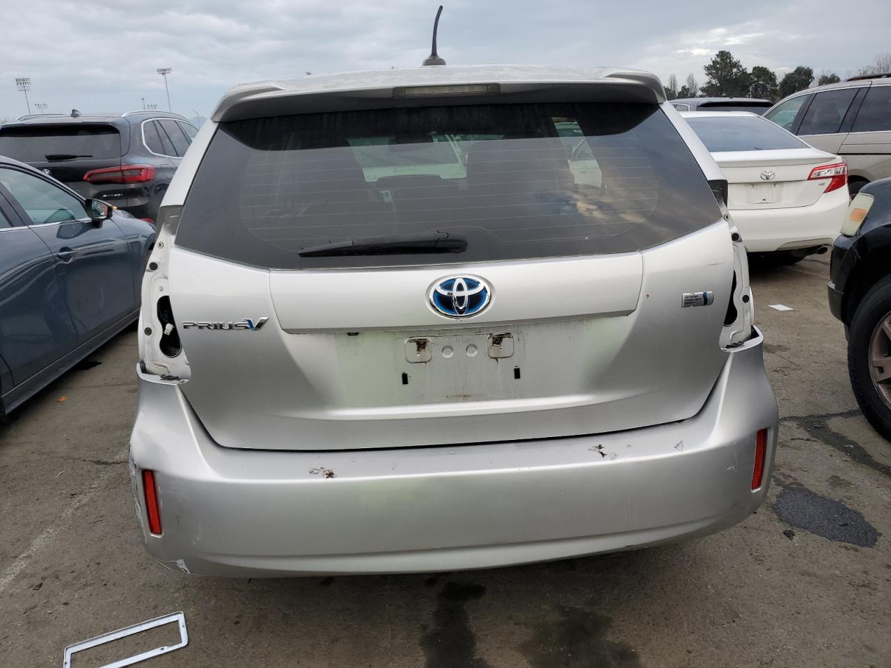 2012 Toyota Prius VIN JTDZN3EU1C3060510 Copart auction photo, front end / vandalism damage thumbnail 6