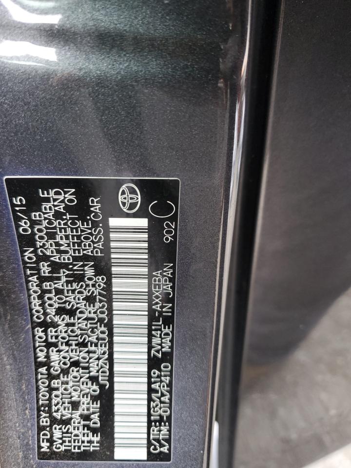 2015 Toyota Prius VIN JTDZN3EU0FJ037798 Copart auction photo, front end damage thumbnail 13